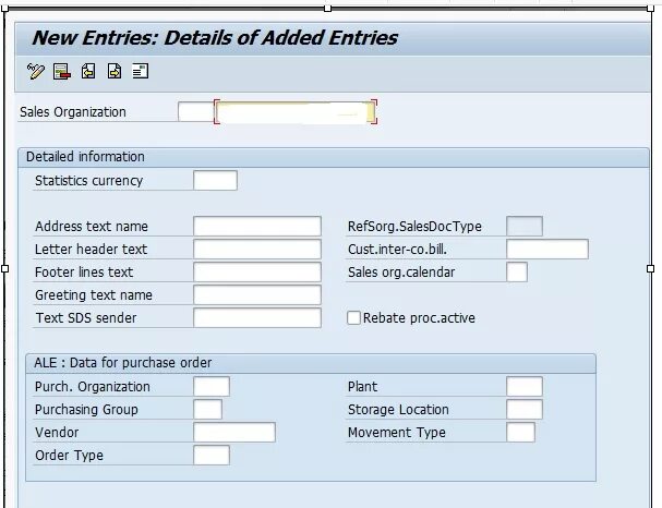 Entry details. Organization details.