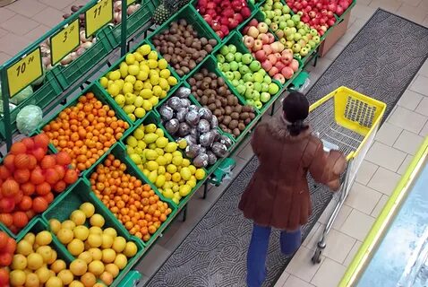 Овощи в магазине пятерочка