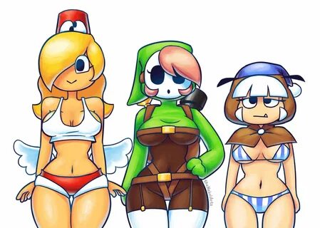 Shy gal mario.