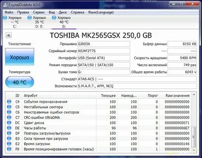 Диск нестабильные сектора