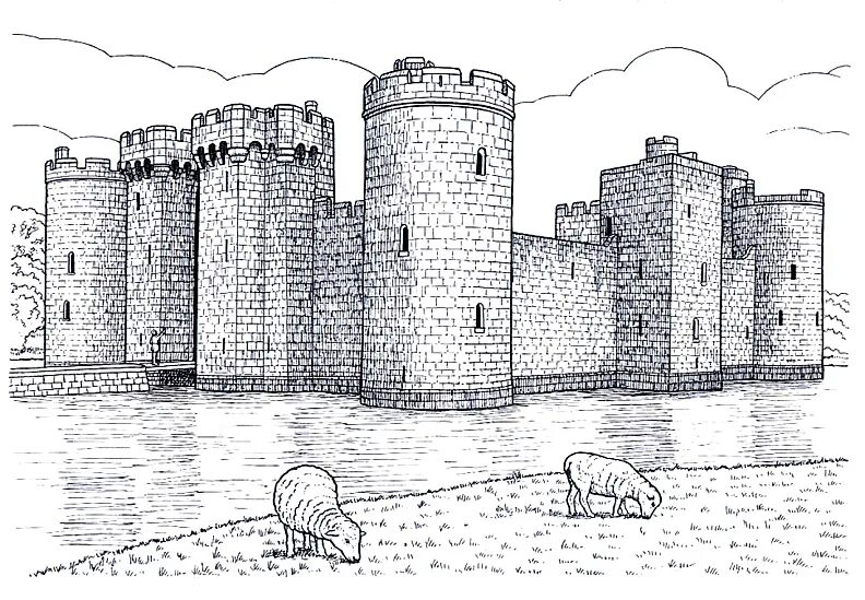 Крепость рисунок