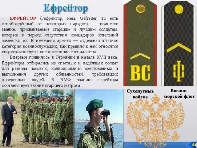 Какое звание можно получить срочнику. Воинские звания российской армии ефрейтор. звание в армии рифлейтор. звание ефрейтор в российской армии. звание ефрейтор в армии.