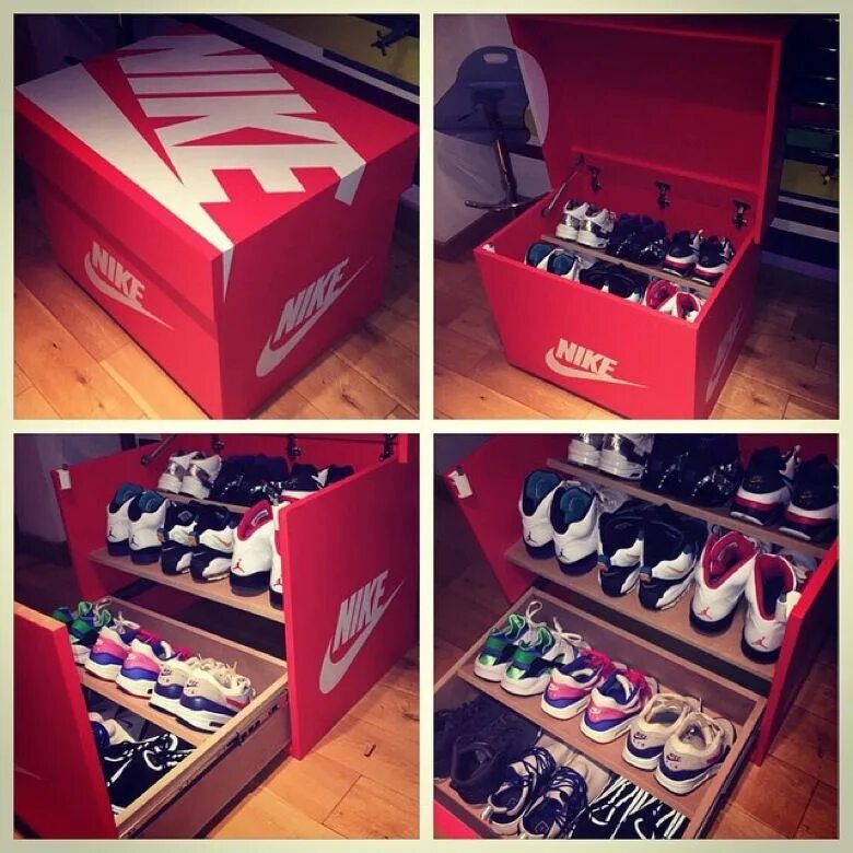 Nike Shoebox. Шкафчик для кроссовок. Шкаф найк