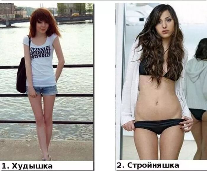 Худышки с большой грудью 