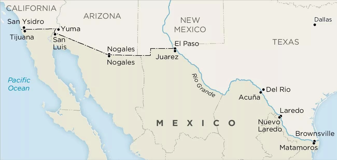 Рио гранде какой океан. Граница Мексики и США на карте. Граница Америки и Мексики на карте. Граница США И Мексики арта. Граница между Америкой и Мексикой на карте.