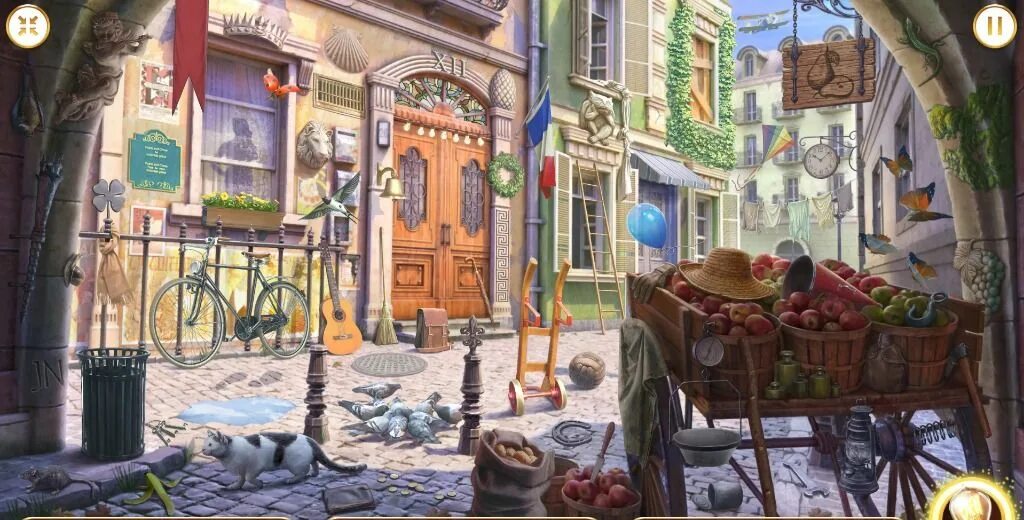 Montagem mysterious game 8d. Parisian street game.
