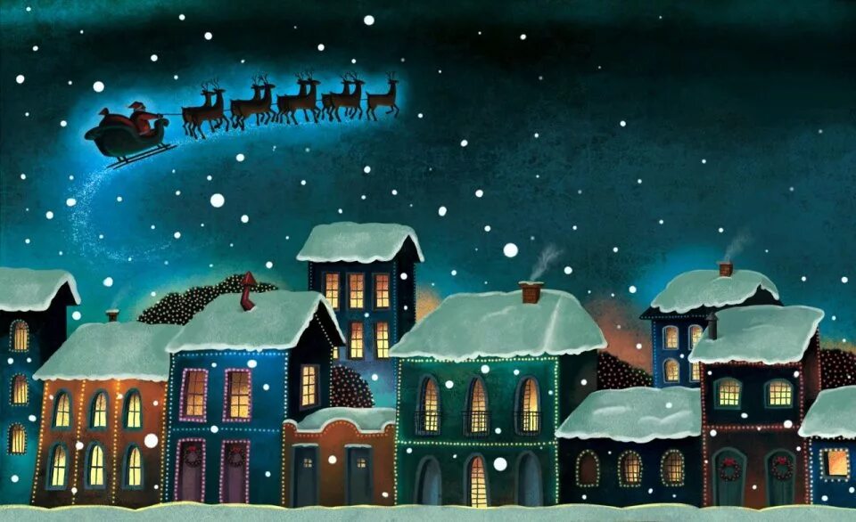 скринсейвер рождество. ночь перед новым годом картинки. новый год gif. сказочный зимний фон. ночь перед новым годом картинки.