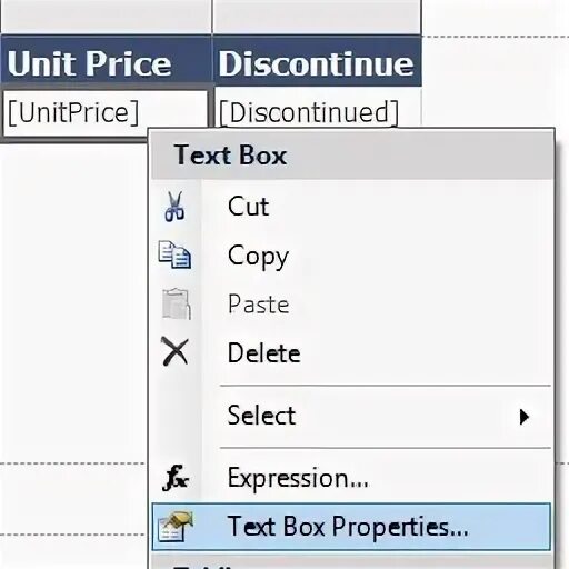 Expression text box. Expression text box
