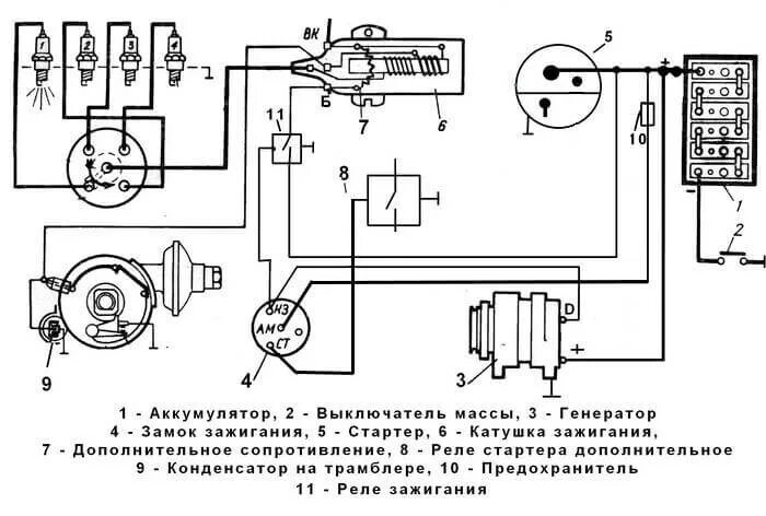 Схема соединения катушки зажигания УАЗ 469. Схема подключения бесконтактного зажигания на УАЗ 469. Катушка зажигания УАЗ 469 схема. Схема контактного зажигания УАЗ 452 Буханка.