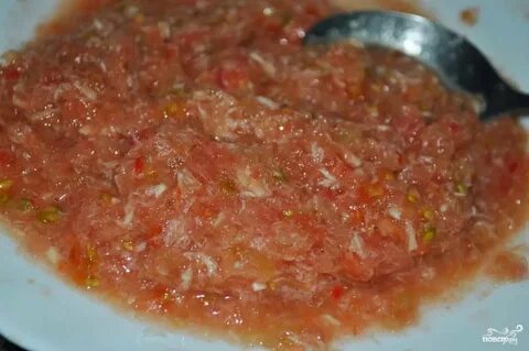 Рецепт огонька из помидор без варки