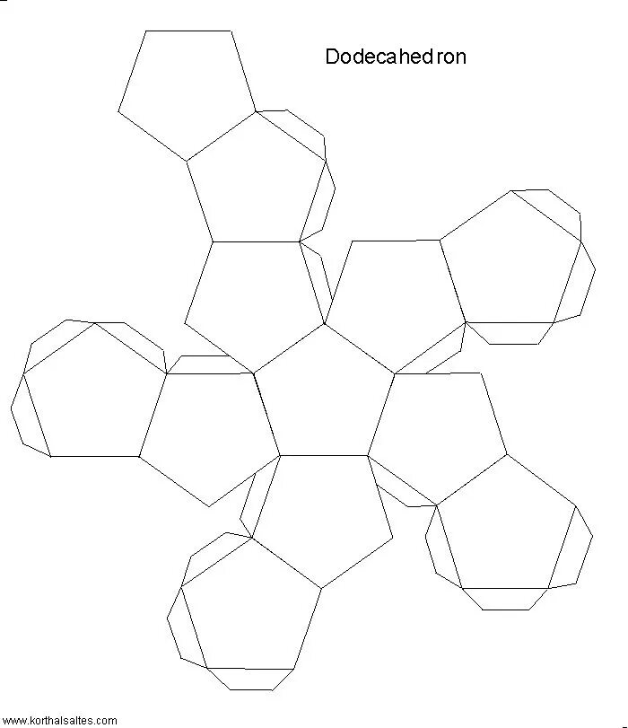 Фигуры из бумаги схема с размерами Printable Diamond Template Scatole regalo fai da te, Idee fai da te, Origami geo