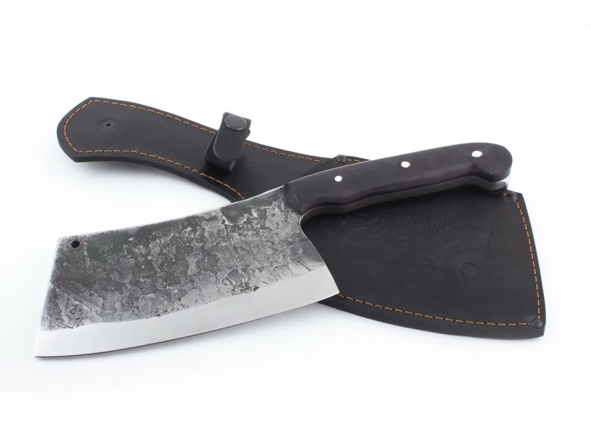 06. сталь универсальный. нож тяпка из х12мф. кузница династия тяпка. тяпка топорик х12мф.