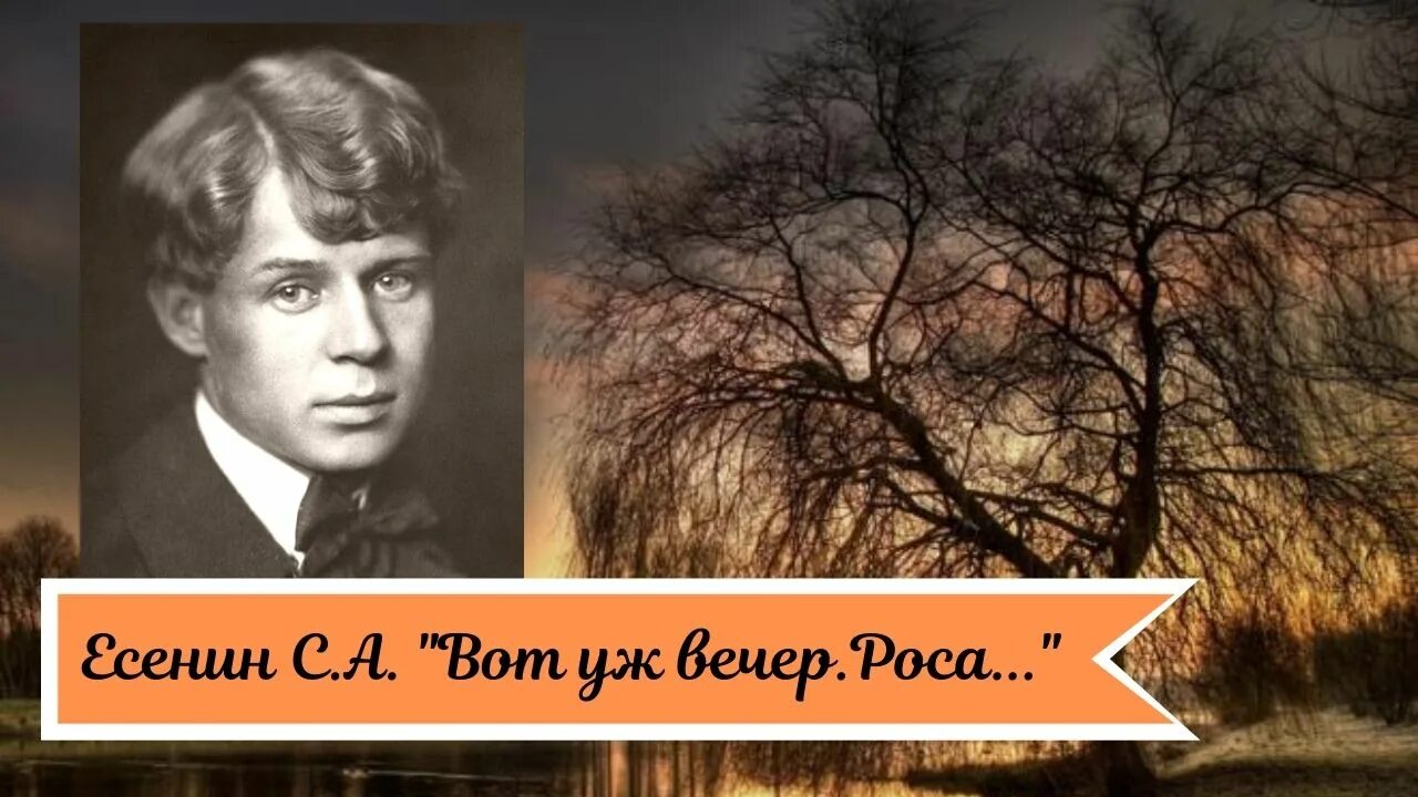 Вот уж вечер роса Есенин. Вот уже вечер Есенин. Есенин роса. Стихотворение Есенина вот уж вечер роса. Стих вот уж вечер роса