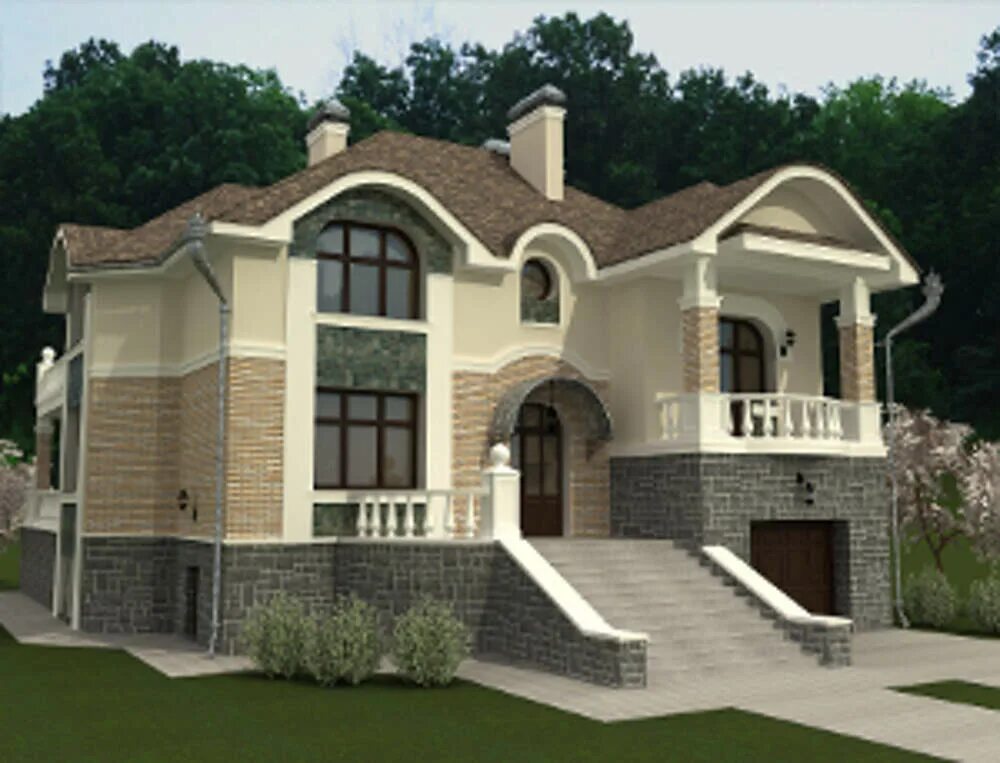 Стиль прерий райта. Дом 400 м2. Дом в классическом стиле с гаражом. 400 м2 4. 400 м2 4.