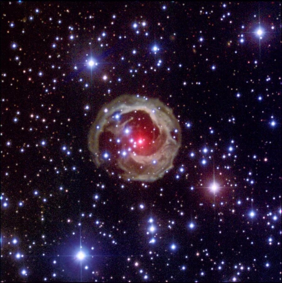 Подборки пульсирующие. Звезда v838 mon. V838 Monocerotis звезда. V838 Monocerotis Light Echo. Эруптивные переменные звезды.