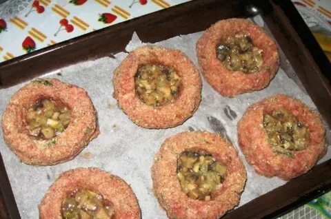 Медальоны из фарша в духовке