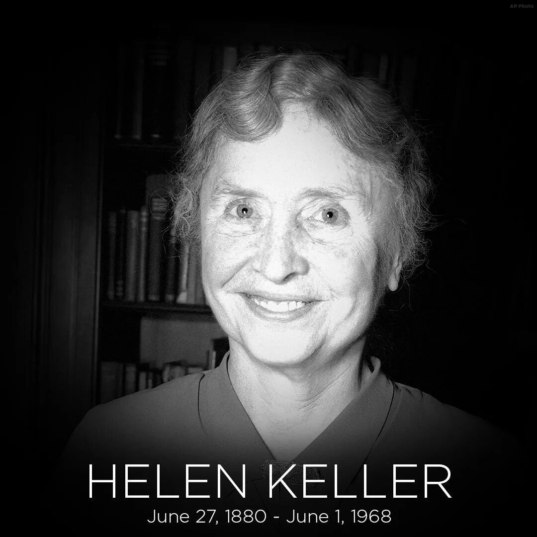 Helen keller imagine a person who