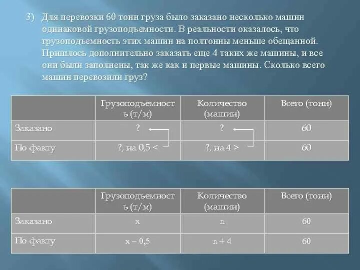 Нужно перевозить 100 тонн груза. Рейс вес груза.