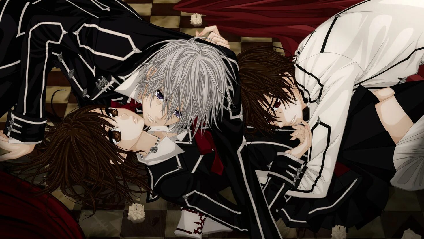 Рыцарь-вампир (2008). Рыцарь вампир аниме. Рыцарь вампир зеро и юки. Vampire s knight. Канаме и зеро арт.