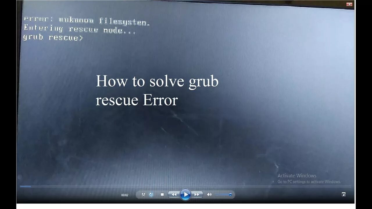 Grub rescue unknown filesystem. Grub ошибка. ошибка граб. grub rescue. grub rescue команды.