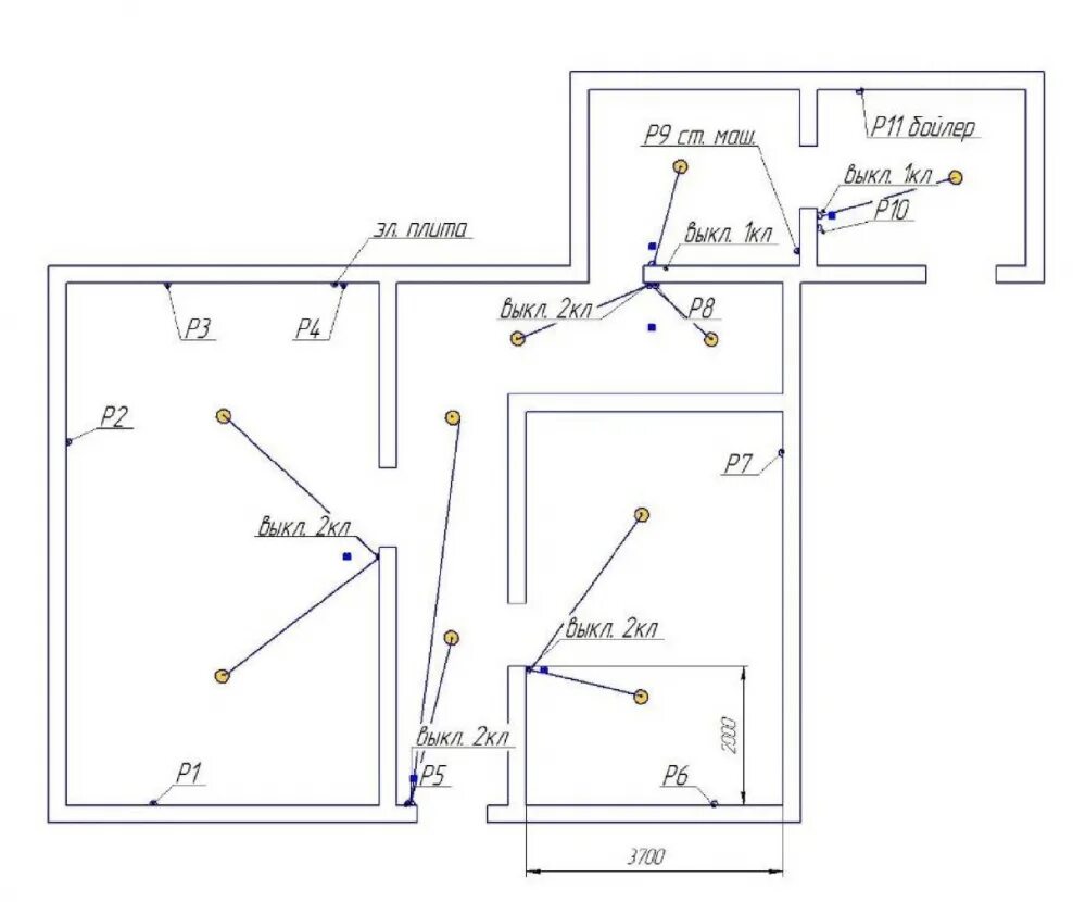 Длина электропроводки. Схема штроб для проводки. Схема электропроводки в квартире 3-комнатная. Схема электропроводки в кабель канале. Монтажная схема квартирной электропроводки.