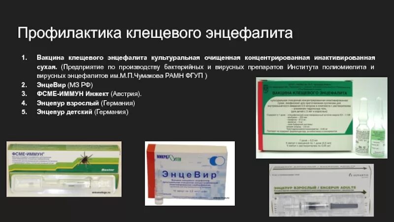 Вакцина от энцефалита название. Вакцинация против клещевого энцефалита препараты. Инактивированные вакцины клещевого энцефалита. Вакцина клещевого энцефалита культуральная сухая. Вакцина против клещевого энцефалита мск460.