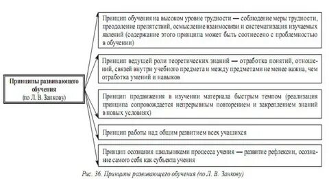 Принципы развивающегося обучения