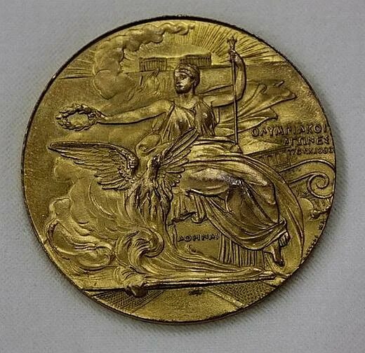 Летние олимпийские игры 1896 медали. Олимпийские медали 1896 года. Медали олимпиады 1896 Феникс птица. Памятная медаль Balduinus Fabiola.