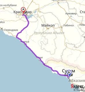 Красноярск абхазия на машине