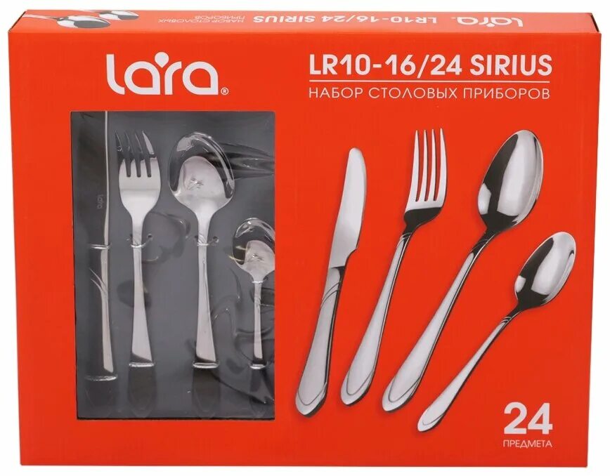 набор столовых приборов lara lr10-15/24 vega. Lara. набор столовых приборов lara. набор столовых приборов lara lr10-15/24 vega 6 персон 24 пр зерк полировка сатин. Lara lr10-09 набор столовых.