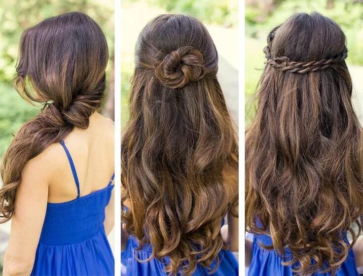 Twisted Crown Hairstyle created with Ombre Chestnut Luxy Hair Extensions! Perfec