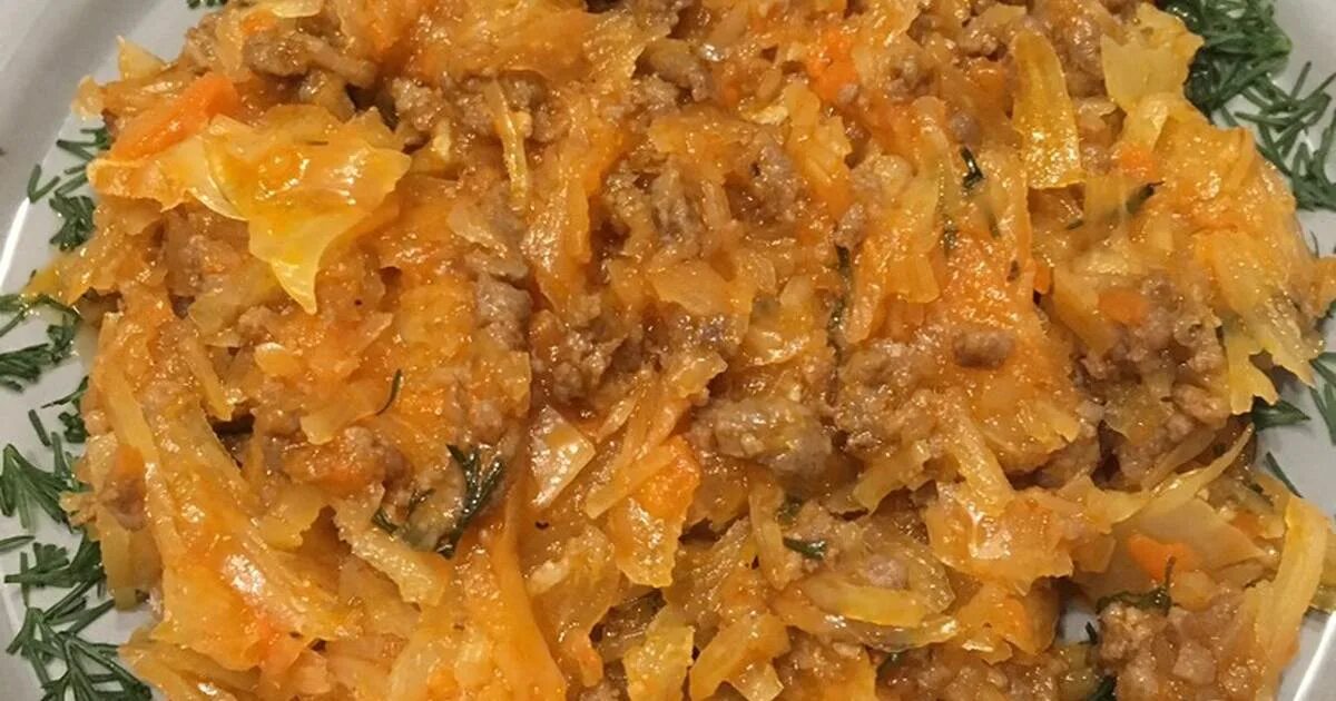 Приготовить бигус из свежей капусты с мясом