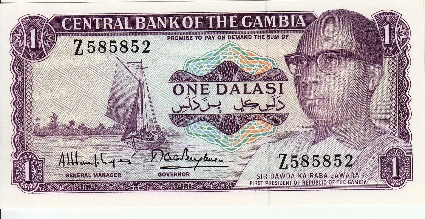 Купюры мм. Гамбия 1 даласи, 2011. Банкнота 100 даласи Гамбия. 1 Даласи Гамбия 1971. Банкнота Гамбия 50 даласи.