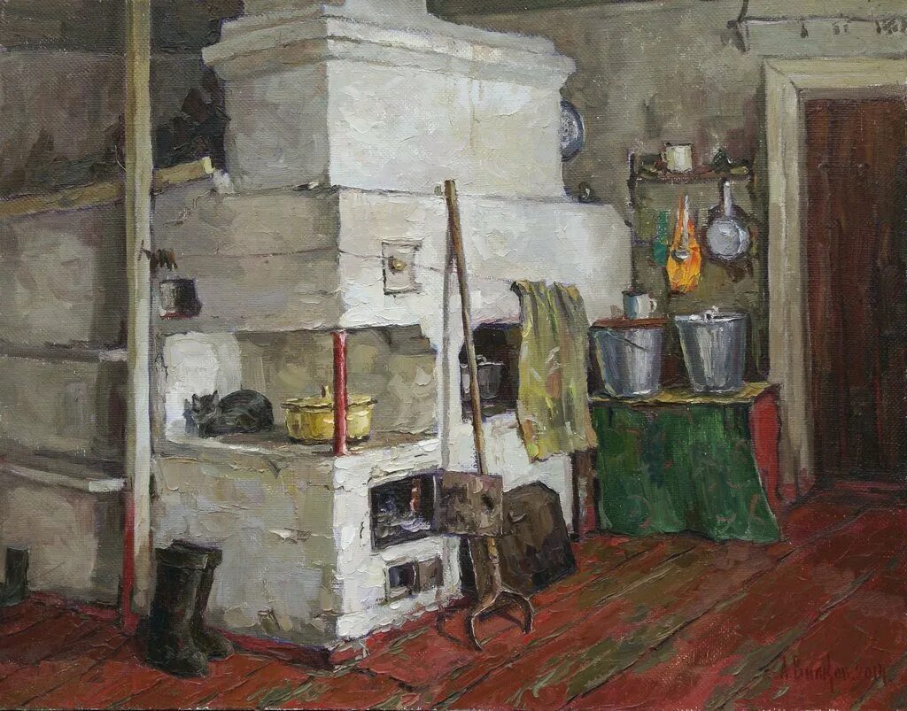 людмила елесина художник картины. людмила елесина художник картины. около печки возилась с посудой. художник макаров русская печь. печка русская в ней стоит котелок.