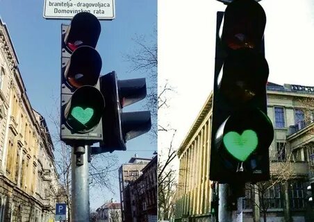 Целую на светофорах