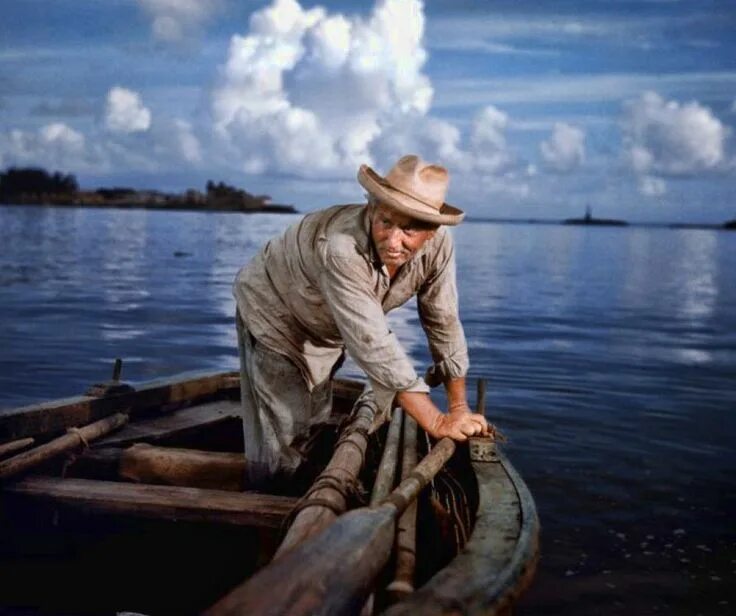 Хемингуэй океан. Спенсер Трейси старик и море. Старик и море 1958.