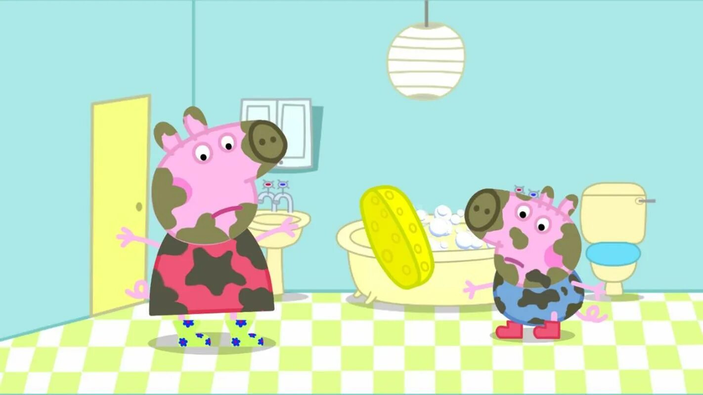 Комната пеппы. Игра Свинка Пеппа. Свинка Пеппа в ванне. Свинка Пеппа ванная комната.