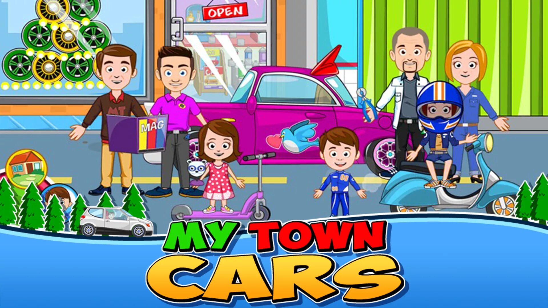 My town good. Игра my Town. Игры my Town город. My Garage игра. Герои компьютерной игры my Town.