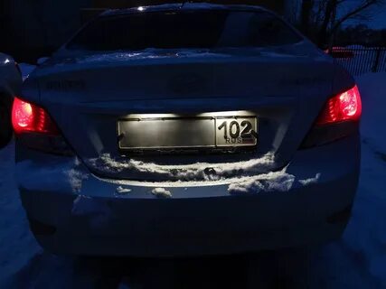 Замена лампочек номера солярис