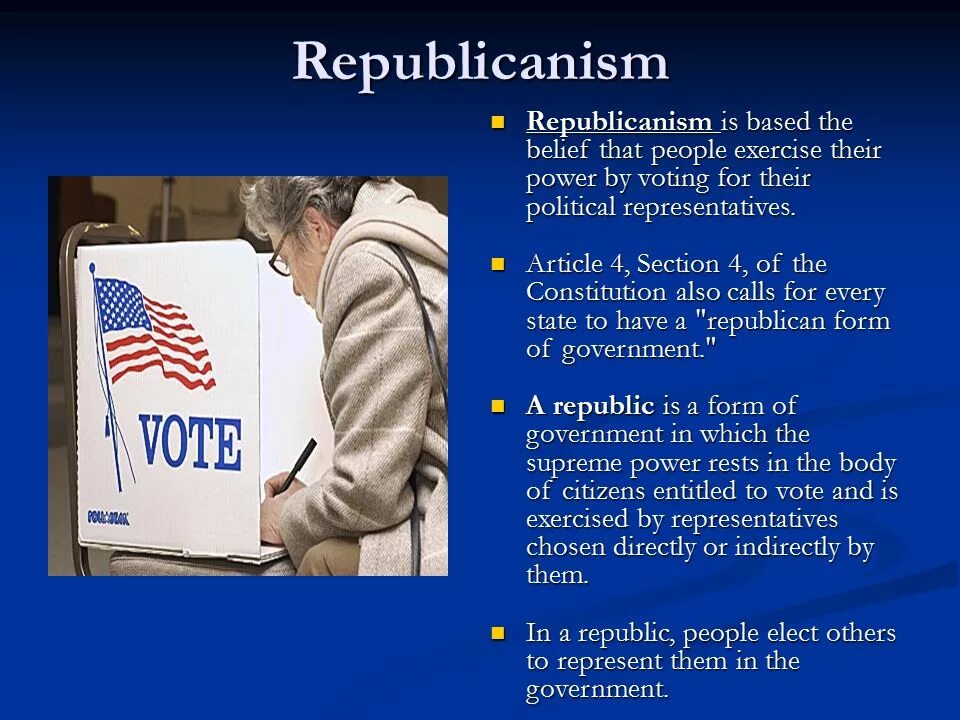 Principles of government
