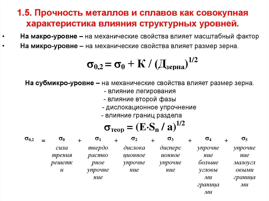 Что характеризует прочность металла при механической