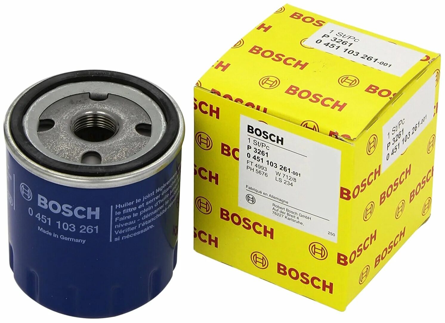 масляный фильтр бош.