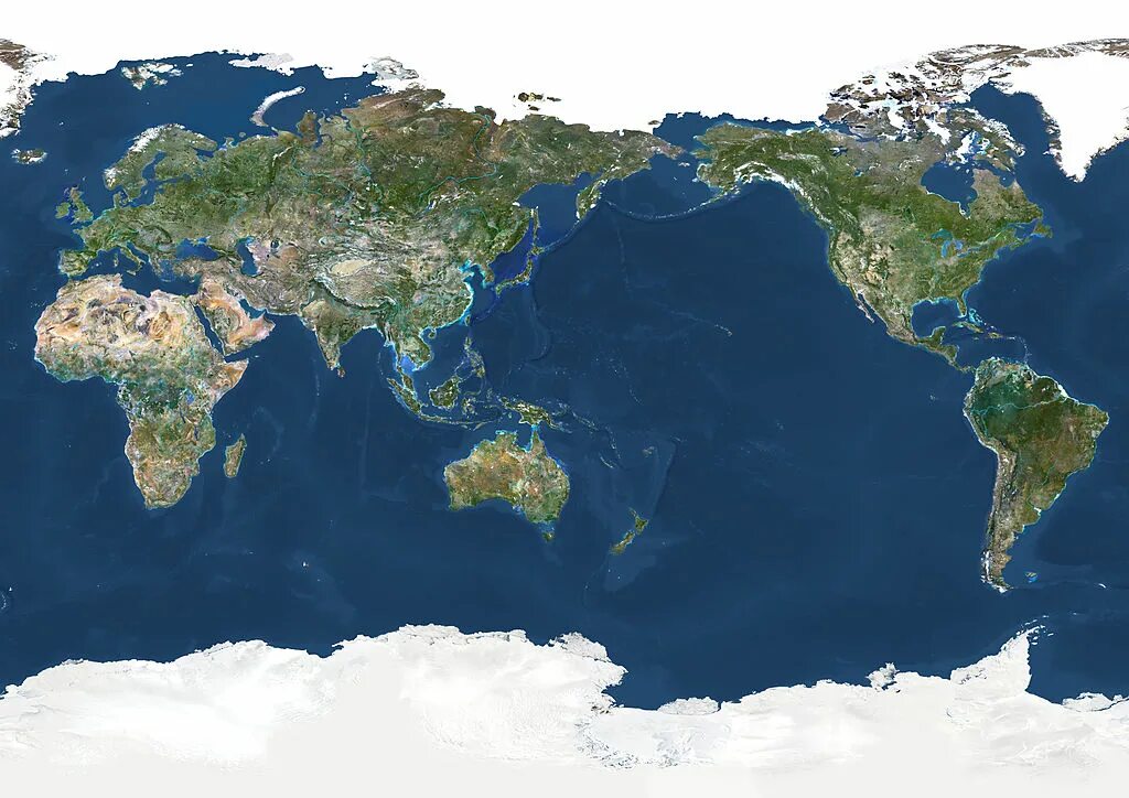 Earth Map Pacific Ocean. Насколько большой тихий океан.