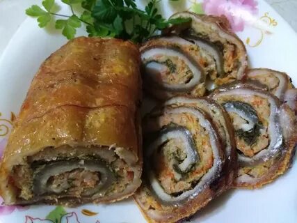 Рулет со свиных шкурок рецепт