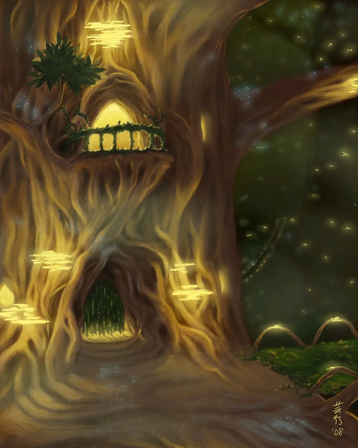 Волшебный домик на дереве. Волшебный домик в лесу. Дом на волшебном дереве. Фантастический домик. Красивое сказочное дерево.