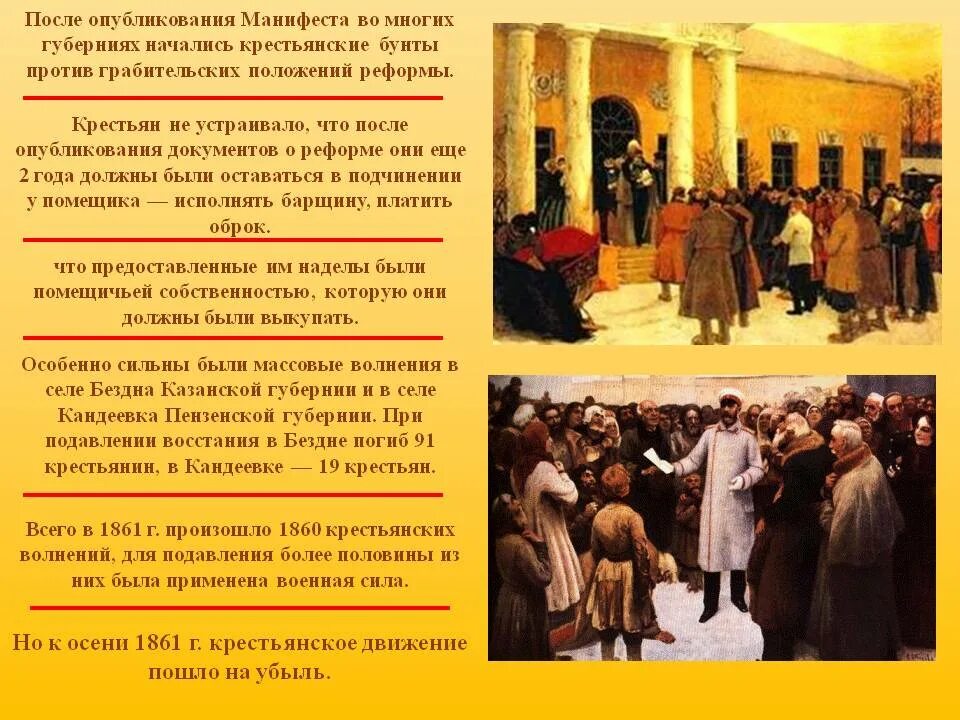 Реформа крепостного права 1861 года. Чтение манифеста 1861 александром вторым. Крестьяне. Община 1861. Реформы отмены крепостного права в россии александра ii.