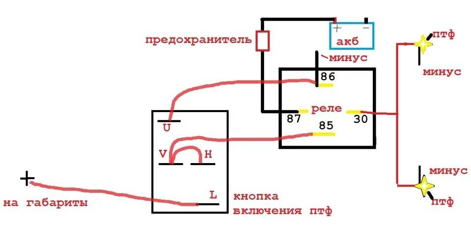 Схема включения противотуманок ВАЗ 2110. Схема подключения туманки ВАЗ 2110. Схема проводов противотуманок ВАЗ 2110. Схема подключения кнопки противотуманных фар ВАЗ 2110. Подключение птф 2110