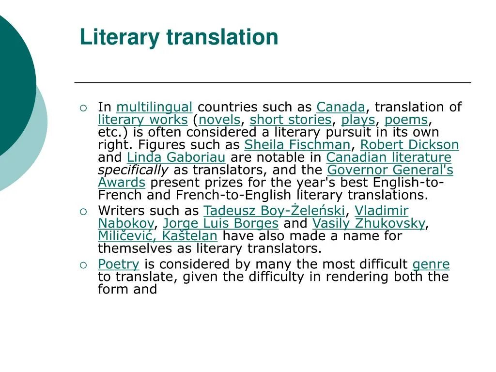 He will translate. Types of translation. Types of translation presentation. Main Types of translation.. Types of Literary translation.