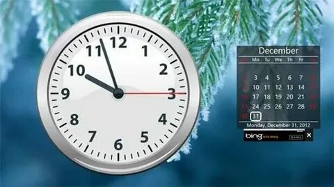 Как установить часы на ноутбуке