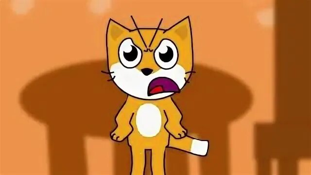 Рыжий кот и й scratch. Рыжий кот и й scratch